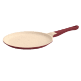 IMPEX RUBY 27 Aluminium Diecast Nonstick Pan Tawa 27 cm diameter | Aluminium