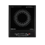 Bajaj Splendid 120TS Induction Cooktop With Tact Switch Stove | 1200 Watts | Digital Led Display  | Black & White