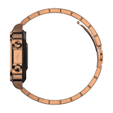 Fire Boltt Retro Smartwatch | 1.54 inch | Bluetooth call | Voice Assistance | Rose Gold  | BSW175