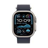 Apple Watch Ultra 2 | 49 mm | Natural Titanium | Navy Ocean Strap | MX4D3HN/A
