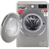 LG 8 kg Fully Automatic Front Load with In-built Heater | FHV1408ZWP | Silver