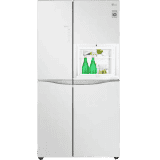 LG 675 L Wi-Fi Inverter Frost-Free Side-by-Side Refrigerator | GC-C247UGLW | White