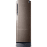 SAMSUNG 255 L Direct Cool Single Door 3 Star Refrigerator with Base Drawer  | RR26T389YDX/HL | Luxe Brown