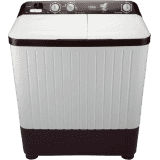 Haier 6.5 kg Semi Automatic Top Load | HTW65-187BO | White, Maroon