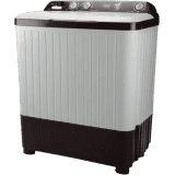 Haier 6.5 kg Semi Automatic Top Load | HTW65-187BO | White, Maroon
