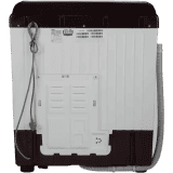 Haier 6.5 kg Semi Automatic Top Load | HTW65-187BO | White, Maroon