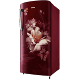 Samsung Direct Cool Single Door Refrigerator | 183 L | 3Star | Digital Inverter | Midnight Blossom Red | RR20D1723RZ/HL