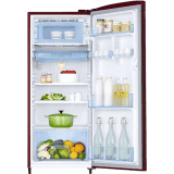 Samsung Direct Cool Single Door Refrigerator | 183 L | 3Star | Digital Inverter | Midnight Blossom Red | RR20D1723RZ/HL