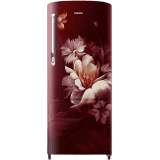 Samsung Direct Cool Single Door Refrigerator | 183 L | 3Star | Digital Inverter | Midnight Blossom Red | RR20D1723RZ/HL