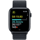 Apple Watch SE 2nd Gen | GPS 44 mm | Midnight Aluminium Case | Midnight Strap | MREA3HN/A