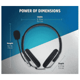 HP B4B09PA Wired Headset  | Black