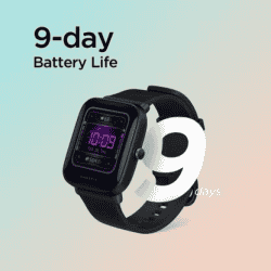 Amazfit Bip U Smartwatch | Regular | Black