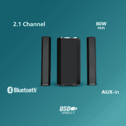 Philips 80 W Bluetooth Soundbar | Black | MMS8090/94