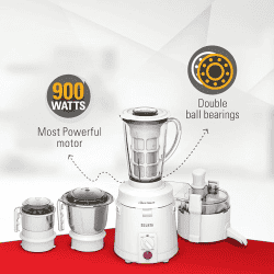 Sujata MULTIMIX Juicer Mixer Grinder | 900 W | 3 Jars | White