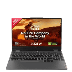 Lenovo LOQ Gaming Laptop | AMD Ryzen 7 Octa Core 7435HS | 24 GB | 512 GB | 8 GB Graphics | NVIDIA GeForce RTX 4060 | Luna Grey | 83JC0046IN