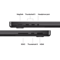 Apple MacBook M4 Pro | 14.2 inch | 24GB | 1TB | Space Black | MX2J3HN/A