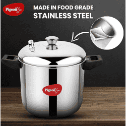 Pigeon Stainless Steel Idly Maker | 4 Plates Compatible with Induction and Gas Stove | 15599