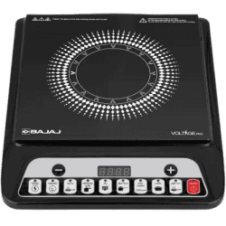 BAJAJ ICX 140TS Induction Cooktop | 1400W | Push Button | Black