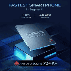 vivo T3 5G | 8GB | 256 GB | Cosmic Blue
