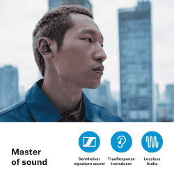 Sennheiser Momentum True Wireless 4 in Ear Earbuds | Bluetooth 5.4 | Lossless Audio | Black Copper | MTW4