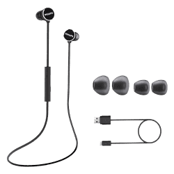 PHILIPS Upbeat | Spash Proof design Bluetooth | Black, Silver | TAUN102BK/00