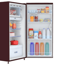 Candy Single Door Direct Cool Refrigerator |  165 litres |1 Star | Red Mono | CSD1751RM