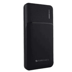 ZEBRONICS  Power Bank | 10000 MAH | Black | MB10000S9