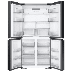 Samsung  Side by Side Refrigerator | 650 L | Triple Cooling |  Black Caviar | RF65DG90BDSG/TL