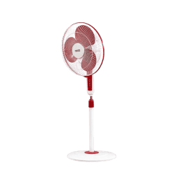 USHA Maxx Air Pedestal Fan | 400 mm | Red & White