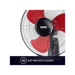 USHA Colossus Rust Free Aluminium Blade Wall Fan | 400 mm | Red