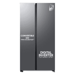 Samsung Side By Side Inverter Refrigerator | 653L | WI-FI Enabled SmartThings | Refined Inox | RS76CG8103S9HL