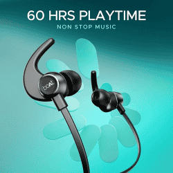 boAt Rockerz 255 Pro+ | ASAP Charge | upto 60 Hours Playback | Bluetooth | Active Black