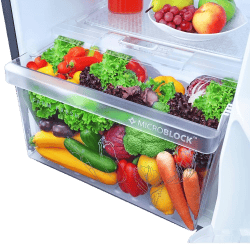 Whirlpool Frost Free Double Door Refrigerator | 265 L | 2 Star | Crystal Black | NEOFRESH GD PRM 278