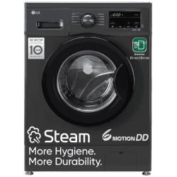 LG Fully Automatic  Front Load Washing Machine | 7Kg | Inverter Direct Drive Technology | Middle Black | FHM1207SDM