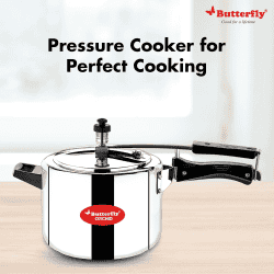Butterfly Orchid 6 L Induction Bottom Pressure Cooker | Stainless Steel