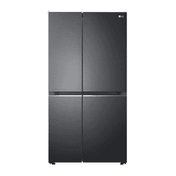 LG Side by Side Refrigerator | 650L | 3 Star | Smart Diagnosis | Matte Black Finish | GL-B257EMC3 DMCZEBN SBS