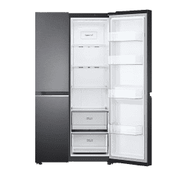 LG Side by Side Refrigerator | 650L | 3 Star | Smart Diagnosis | Matte Black Finish | GL-B257EMC3 DMCZEBN SBS