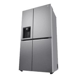 LG Side by Side Refrigerator | Frost Free | 3 Star | 630L | Water & Ice Dispenser | Shiny Steel | GL-L257CPZ3 DPZZEBN SBS