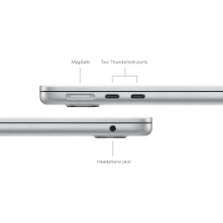 Apple MacBook Air M3 | 13.6 inch | 16 GB | 256 GB SSD | Silver | MC8H4HN/A