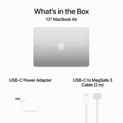 Apple MacBook Air M3 | 13.6 inch | 16 GB | 256 GB SSD | Silver | MC8H4HN/A