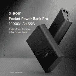 MI Pocket Power Bank Pro | 10000 MAH | 33W Sonic Charge | Black