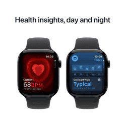 Apple Watch Series 10 | GPS | Cellular | 42 mm |  M/L| Jet Black Aluminium with Black Sport Band | Jet Black Strap