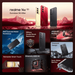 Realme 14x 5G | 6 GB | 128 GB | Golden glow