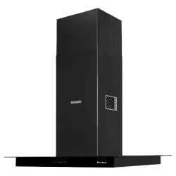 Faber Hercules ISOLA DTC BK | 90cm | 1000m3/hr | Ducted Ceiling Mounted Chimney with Touch Control Panel | Black