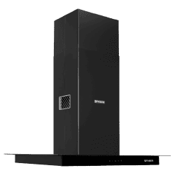 Faber Hercules ISOLA DTC BK | 90cm | 1000m3/hr | Ducted Ceiling Mounted Chimney with Touch Control Panel | Black