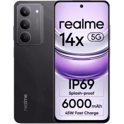 Realme 14x 5G | 6 GB | 128 GB | Crystal Black | RMX3940