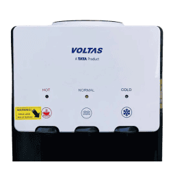 Voltas Spring TT Plus Table Top Water Dispenser | Three Temperature Tap and Compact Design | White and Black