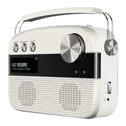 Saregama Carvaan Malayalam Portable Bluetooth Speaker | 6W | 5000 Evergreen Songs | 2.0 Channel | Porcelain White | SC03