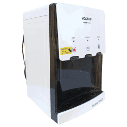 Voltas Spring TT Plus Table Top Water Dispenser | Three Temperature Tap and Compact Design | White and Black
