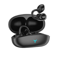 Urban Vibe Clip Air Conduction Earphones | Wireless Earbuds | Black